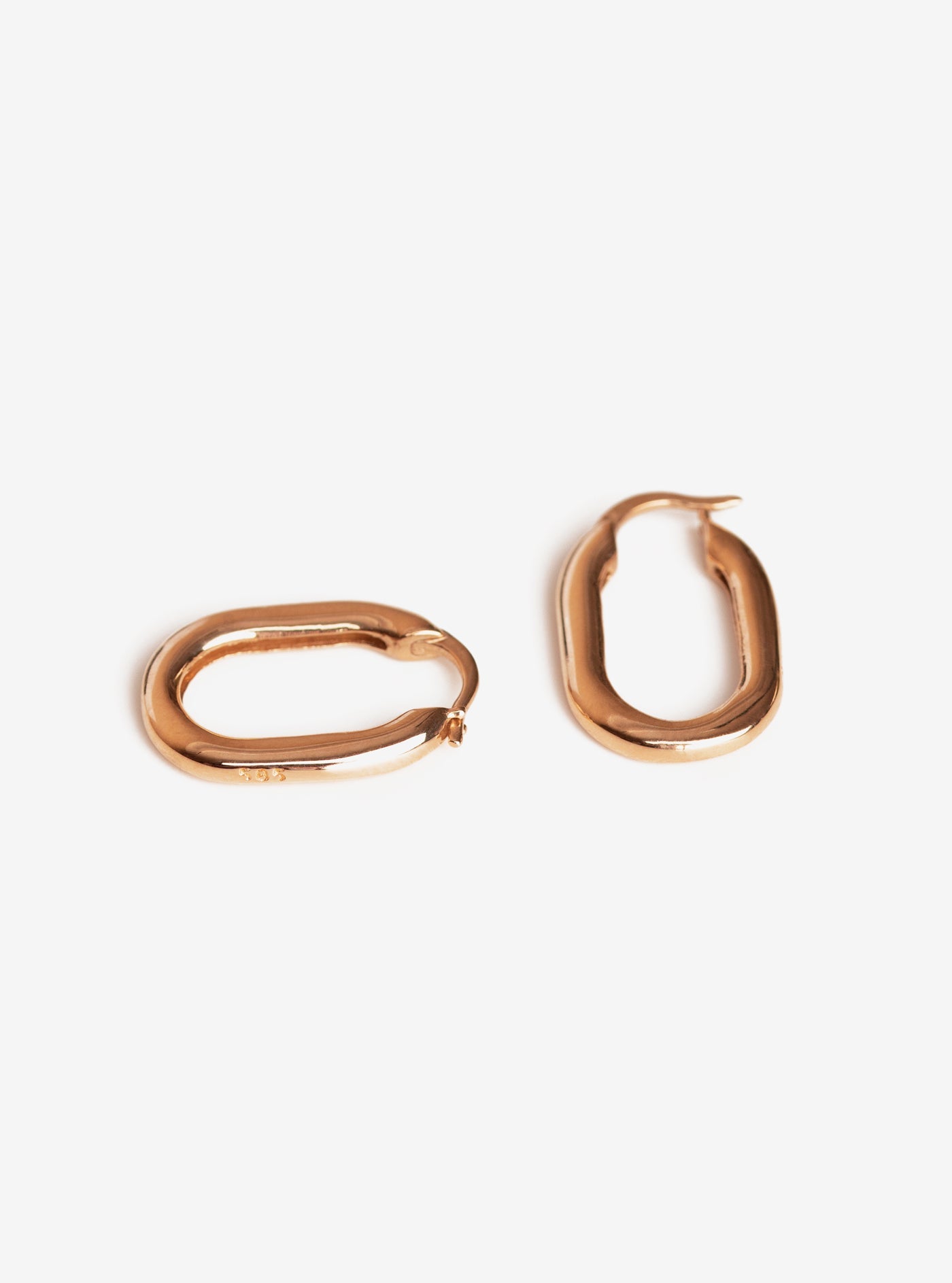 Bold Elongated Hoop Earrings