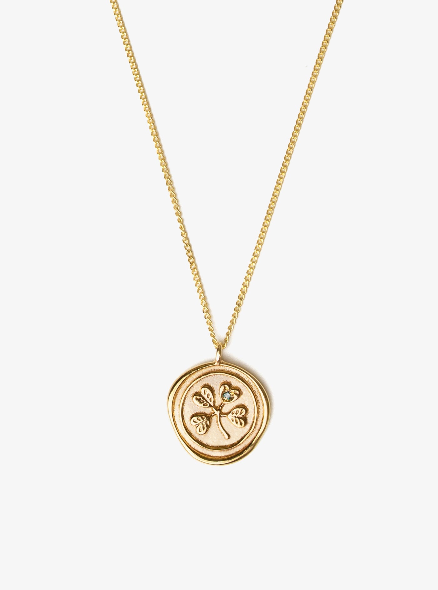 Good Fortune: Four-leaf Clover Pendant Necklace